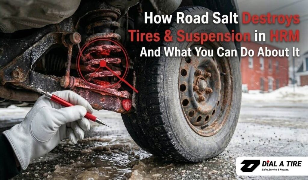 How Road Salt Destroys Tires & Suspension in HRM And What You Can Do About It