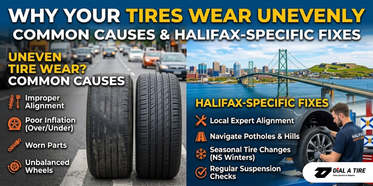 You are currently viewing Why Your Tires Wear Unevenly: Common Causes & Halifax-Specific Fixes