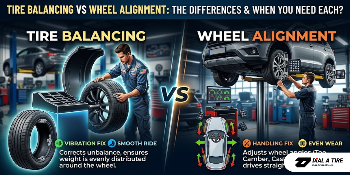 You are currently viewing Tire Balancing vs Wheel Alignment: What’s the Difference & When You Need Each?