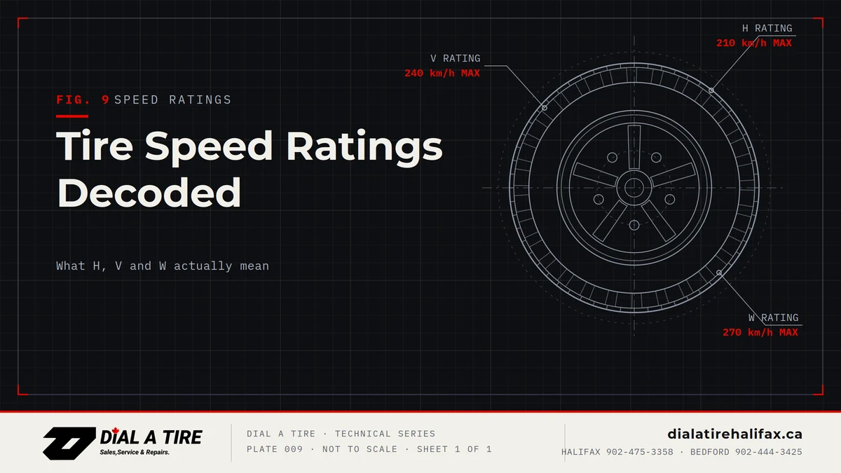 You are currently viewing Tire Speed Ratings Decoded: What H, V and W Actually Mean in Nova Scotia