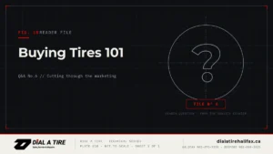 Read more about the article Dial A Tire Q&A #6: Buying Tires 101 — Cutting Through Reviews, Test Data & Marketing Hype