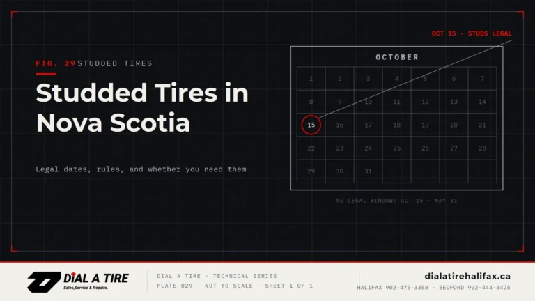 Read more about the article Studded Tires in Nova Scotia: Legal Dates, Do You Need Them?